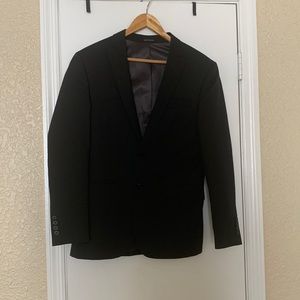 Egara small slim fit black suit jacket